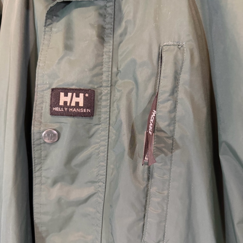 Helly Hansen Waterproof Packable Hooded Jacket Me… - image 4